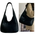 thumbnail image 5 of Yucurem Women PU Leather Shoulder Bag - Retro Soft Underarm Bag - Casual Tote Handbag for Ladies (Black), 5 of 10