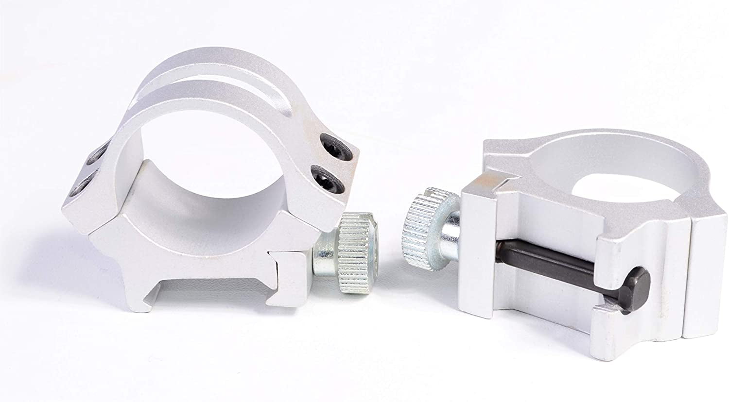 Hammers Low Height 1 inch Stainless Chrome Silver Scope Rings for