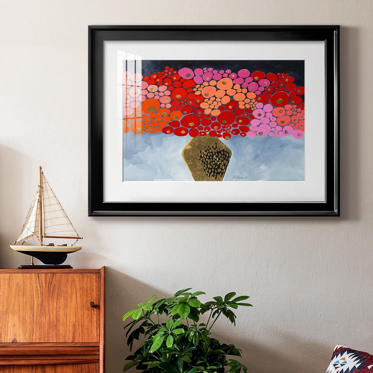 Red Poppies II Premium Framed Print - Ready to Hang