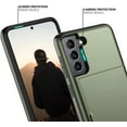 thumbnail image 4 of for Samsung S21 FE Case with Card Holder Dual Layer Heavy Duty Protective Galaxy S21 FE Case Hidden Card Slot Slim Wallet Case for Samsung S21 FE 5G 6.4''(Green), 4 of 13