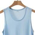thumbnail image 4 of LEKWK Mens Mesh Tank Top Sleeveless Crewneck See Through Breathable Lightweight Athletic Workout Tees Gym Basketball Training Tops Shirts Blue XXXXL, 4 of 7