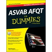 ASVAB AFQT For Dummies, with Online Practice Tests (For Dummies Series) [Paperback - Used]