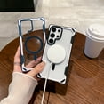 thumbnail image 6 of Allytechgroup for Samsung Galaxy S24 Ultra Case, Hybrid Shockproof Phone Cover Magnetic Back Cover Magsafe Compatible Phone Case for Samsung Galaxy S24 Ultra Women Men,Gray, 6 of 7