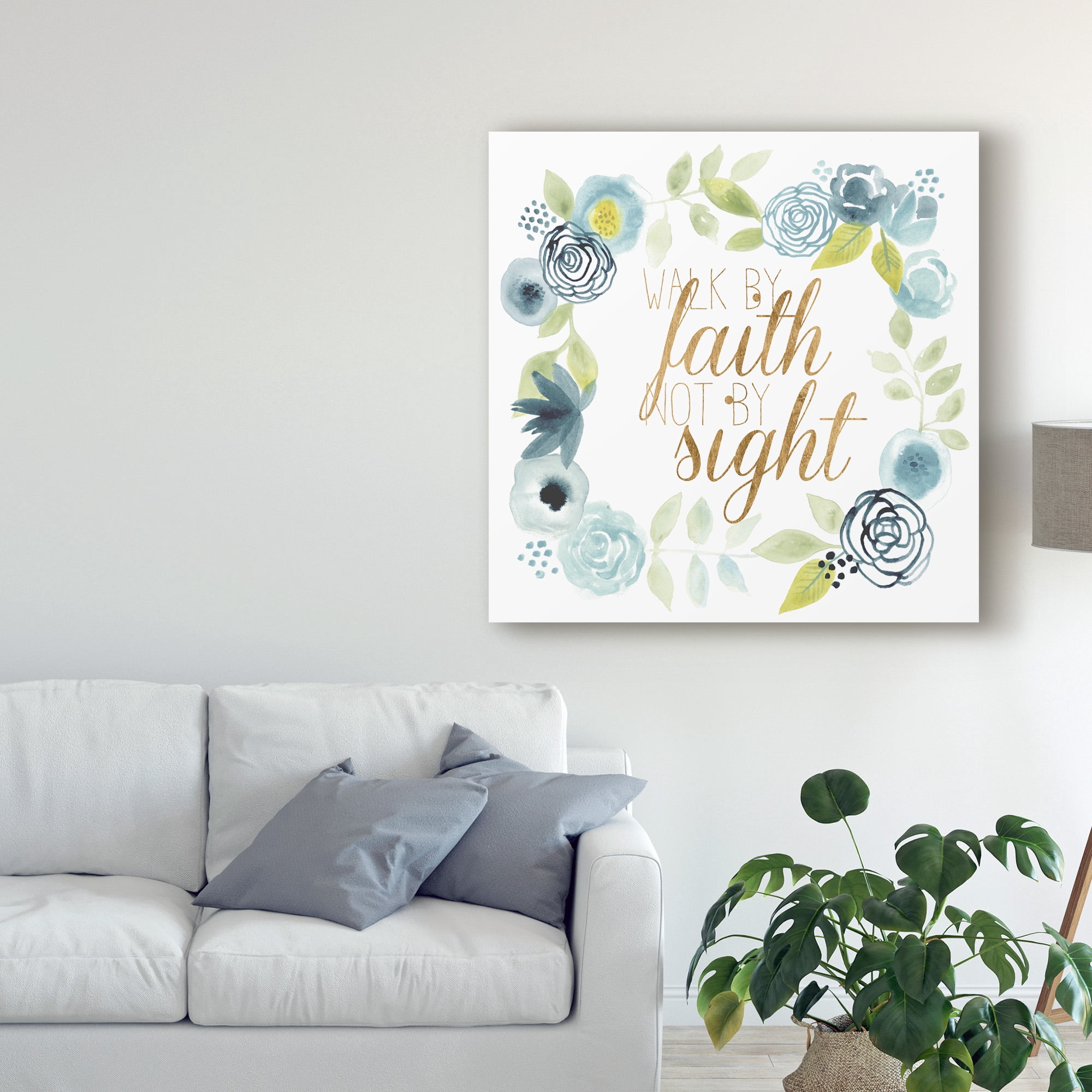 Trademark Fine Art 'It Is Well I' Canvas Art by Studio W