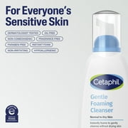 Cetaphil Hydrating Gentle Foaming Face Wash and Cleanser for Sensitive and All Skin Types, 8 oz