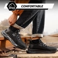 thumbnail image 5 of LAoutun Steel Toe Shoes for Men Lightweight Work Shoes Black Steel Toe Sneakers Safety Footwear, 5 of 6