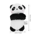 thumbnail image 2 of RUNROTOO Adorable Plush Panda Car Interior Decor Soft Plush Wiper Grip Cover Unique Car Accessory, 2 of 6