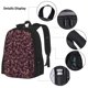 thumbnail image 3 of Easygdp Beautiful Purple Butterflies Mochila para Niños y Niñas con Set de Caja de Almuerzo y Estuche para Lápices 3 en 1, Mochila Escolar Estampada para Adolescentes, 3 of 7