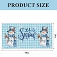 thumbnail image 6 of Christmas Fluorescent Light Covers for Ceiling Lights 4x2 feet,3 Pack Magnetic Light Filters for Classroom,Blue Plaid Snowman Xmas Winter Snowflake Fluorescent Light Shade Panel for Office School, 6 of 9