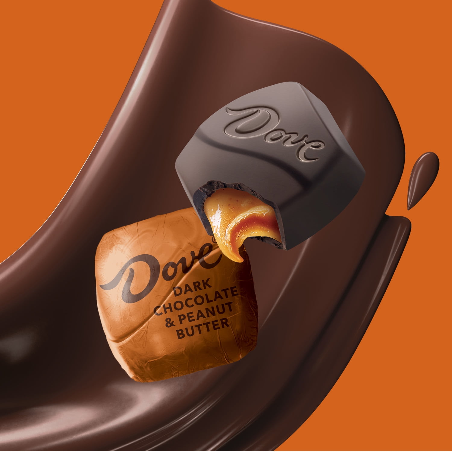(3 pack) Dove Promises Dark Chocolate & Peanut Butter Candy - 6.74 oz Bag