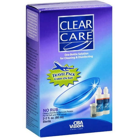 Clear Care CARE Cleaning & Disinfection Solution with Lens Case, Clear, 12 Fl Oz