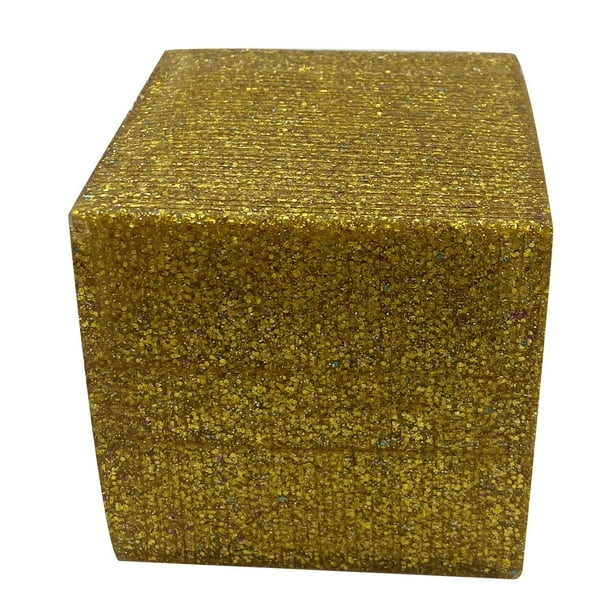 Escultura de estatua cúbica para regalo coleccionable de decoración Amarillo Zulema Titular de la bola de cristal