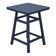 thumbnail image 3 of Costaelm Paradise 30" Square Outdoor Patio Counter High Bistro Bar Table With Umbrella Hole, Navy Blue, 3 of 9