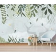 thumbnail image 3 of Muravie Kids Room with Flowers and Deer 3D Wallpaper, 3 of 3