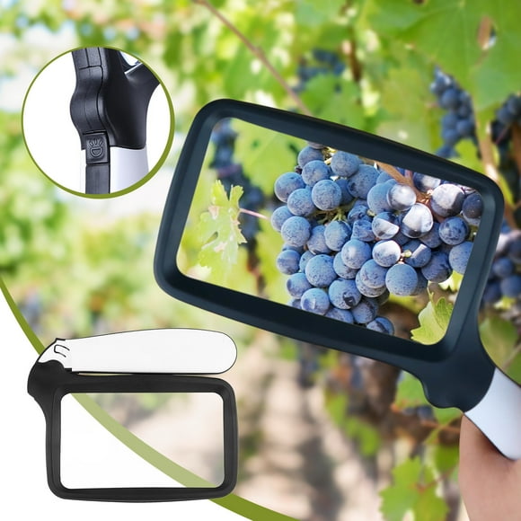 Dvkptbk Folding Handheld Magnifying Glass with Five Led Lights for The Elderly to Read Newspapers Apartment Essentials Home Essentials Lightning Deals of Today - Summer Clearance on Clearance