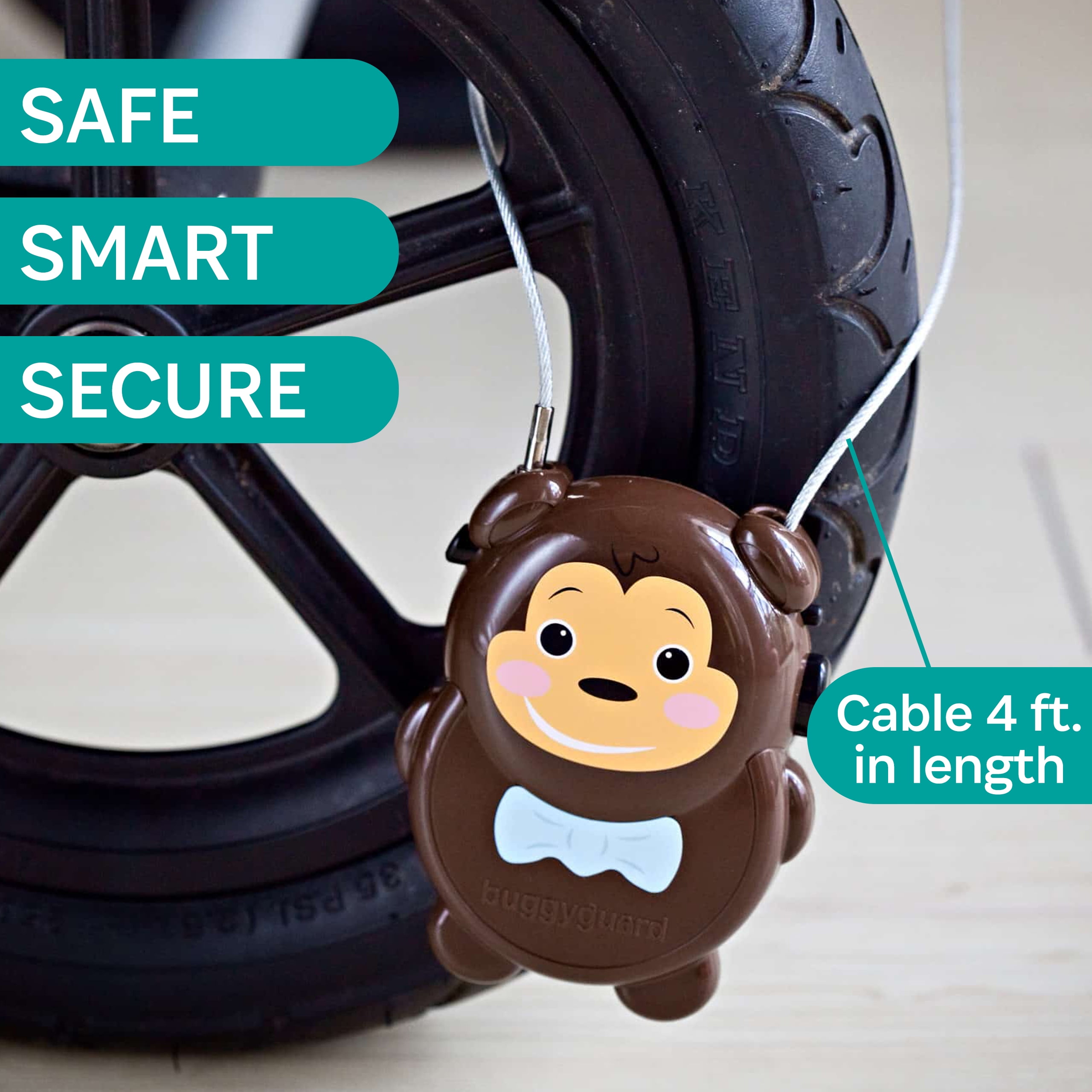 BuggyGuard Stroller Lock - Monkey