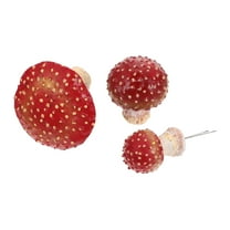 FUEENIRVA Decorative Resin Mushrooms For Office Users 15Pcs