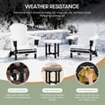 thumbnail image 3 of WestinTrends Malibu Outdoor Side Table – All-Weather Poly Lumber Adirondack Round Patio End Table, Black, 3 of 12