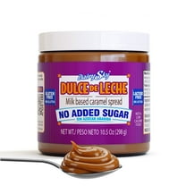 DairySky Dulce de Leche Caramel Sauce, No Added Sugar, Milk Allergen, Gluten-Free, Sweetened with Erythritol & Stevia, 10.5 oz