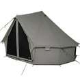 thumbnail image 6 of WHITEDUCK Regatta Canvas Bell Tent w/Stove Jack, Boulder Gray, 16.5', Waterproof Outdoor Camping Yurt, 6 of 9