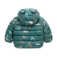 thumbnail image 4 of Hicidod Infant Puffer Jackets Puffy Thicken Warm Winter Coat Cute Bear Hood Cartoon Print Zipper Toddler Down Coat, 4 of 5