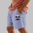 thumbnail image 2 of Pantalones Cortos para Hombre de Cintura Elástica con Bolsillos Impresos Pantalones Cortos Rectos, Pantalones Deportivos Casuales con Cintura Elástica, 2 of 4