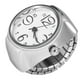 thumbnail image 5 of Reloj de anillo redondo, 1 reloj de anillo de cuarzo de moda para hombres y mujeres hecho a mano con cuidado, 5 of 8