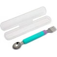 thumbnail image 3 of melii Spork On The go - Travel Utensils for Babies and Toddlers - Detachable Fork and Spoon with carrying case - Blue & Purple, 3 of 7