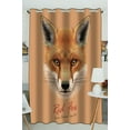 thumbnail image 1 of EREHome fluffy face forest Fox Blackout Window Curtain Drapery One Panel 52x84 inch one Piece, 1 of 1