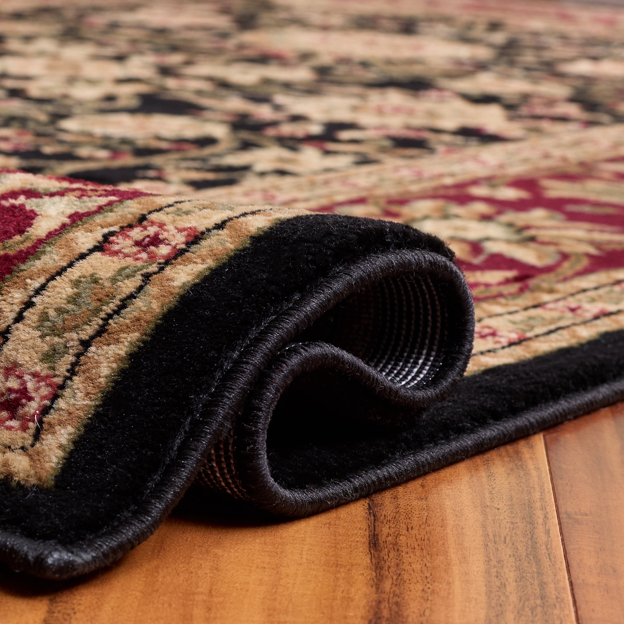 Safavieh Lyndhurst Victoria Floral Area Rug, Black/Red, 4' x 6'