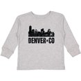thumbnail image 3 of Inktastic Denver Colorado Skyline Grunge Boys or Girls Long Sleeve Toddler T-Shirt, 3 of 5
