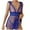 Blue, variant on JSGEK Women Halter Neck Lace Chemise Dress Cutout Detail Flowy Silhouette Nightwear Lingerie Set Pink XL