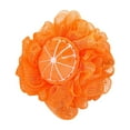 thumbnail image 2 of HYLLai Fruit Bath Ball 2-in-1 Bath Sponge & Back Scrubber - Extendable Handle Shower Sponge, Loofah Fiber Body Wash Sponge for Hard-to-Reach Areas (Orange), 2 of 6