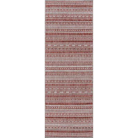 Novogratz by Momeni Villa Tuscany Indoor Outdoor Area Rug, 2 X 10 Runner, Copper