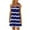 Dark Blue C, variant on Zpanxa Womens Summer Dresses Fashion Casual Print Round-Neck Sleeveless Loose Knee-Length Dress