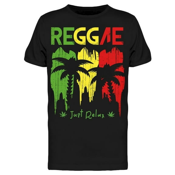 Graphic Reggae Just Relax T-Shirt Men -Image by Shutterstock, Male x-Large