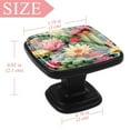 thumbnail image 4 of 4 Pcs Square Cabinet Handle Drawer Pulls Cactus Knobs with Screws Furniture Office Cabinet Knob Decoration, 4 of 7