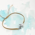 thumbnail image 5 of Vintage Nautical Anchor Sterling Silver Charm on Brown Adjustable Rope Bracelet, 5 of 5