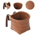 thumbnail image 6 of Vsenkes Kids Bike Basket Bike Accessories Compact Decoration Handmade Storage Basket Brown, 6 of 9