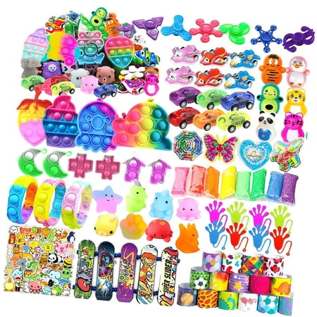 HYKE 128 Piece Toy Assortment for Ages 4-12, Including , Treasure Chest Fillers, Classroom Prizes, Goodie Bag Stuffers, Carnival Rewards, and Easter Basket Fillers
