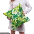 thumbnail image 4 of Ambesonne Exotic Fabric by the Yard Upholstery, Hawaiian Palm Trees Design, 10 Yards, Shamrock Green Yellow, 4 of 4