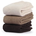 thumbnail image 2 of Calcetines BenSorts para mujer, cálidos, lisos, gruesos, paquete de 3 pares, 2 of 6