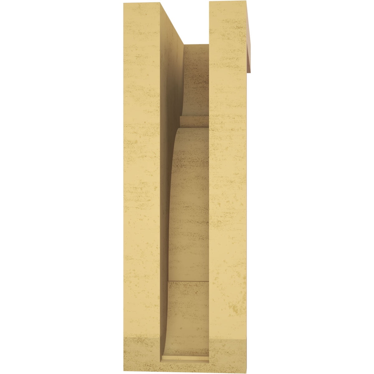 5"W x 10"D x 15"H Classic Bryant Rough Cedar Woodgrain TimberThane Corbel, Primed Tan