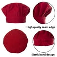 thumbnail image 5 of Toptie Cotton Canvas Adjustable Apron and Chef Hat Set for Men and Women-Red-L, 5 of 7