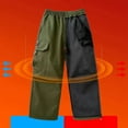 thumbnail image 4 of Kiijoy Little Boys Cargo Pants Casual Baggy Straight Leg Sweatpants, Sizes 6-7, 4 of 8