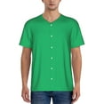 thumbnail image 4 of Haiem Hip Hop Hipster Baseball Jersey Button Down Shirts Sports Uniforms Men Women Jersey(Forestgreen,Small), 4 of 9