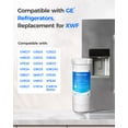 thumbnail image 2 of Waterdrop XWF Refrigerator Water Filter, Replacement for GE® WR17X30702, NSF 42/372 Certified, Compatible with GNE27, GFE26, GDE25, GSS25, PSE25 Series Refrigerators, 5-Pack (Not XWFE®), 2 of 7