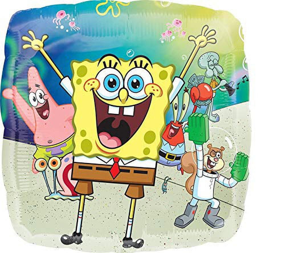 Spongebob Squarepants 3rd Birthday Party Supplies and Balloon Bouquet Decorations