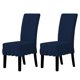 thumbnail image 1 of Funda Elasticada para Silla de Comedor Parsons con Falda en Azul Marino, 1 of 7