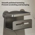 thumbnail image 4 of TIMIFIS Toothbrush Holders Toilet Wall Mounted Toilet Paper Box with Strong Load Bearing Capacity No Need for Nailing Easy Storage of Tissues Multifunctional Shelf Storage Rack, 4 of 6